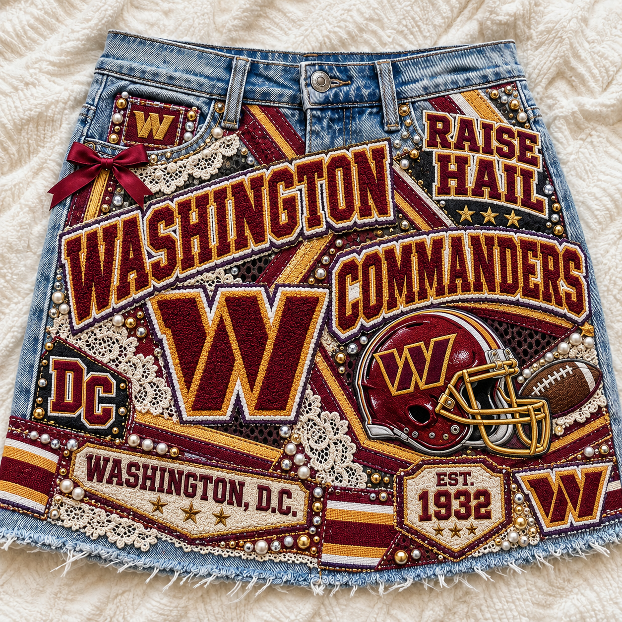 WCD Embellished Denim Skirt NTKO