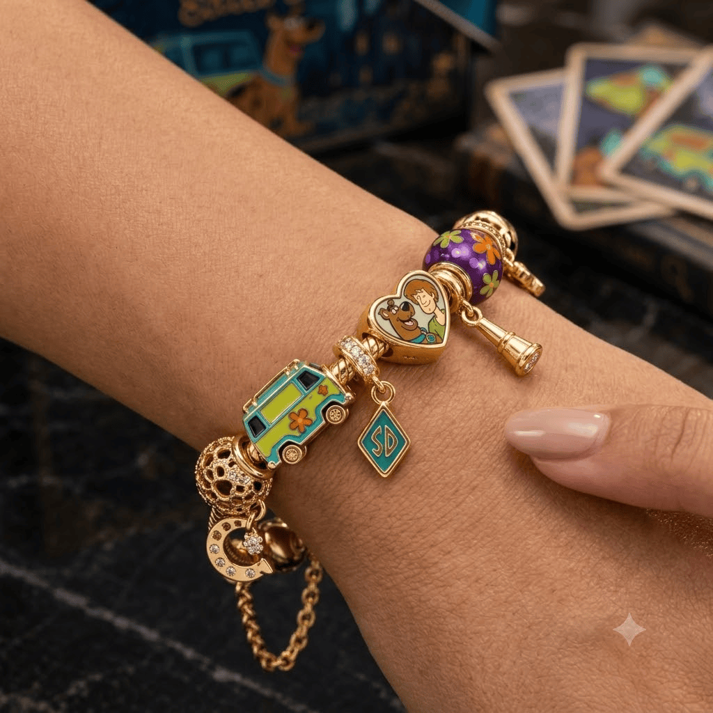 SCBD Gold Charm Bracelet Set PTKL