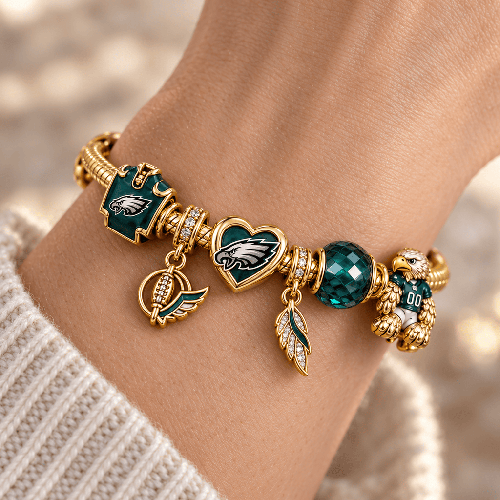 PLDE Gold Charm Bracelet Set PTKL