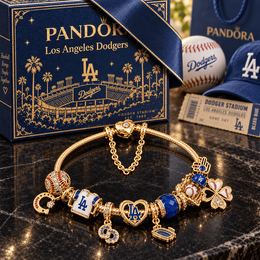 LAD Gold Charm Bracelet Set PTKL