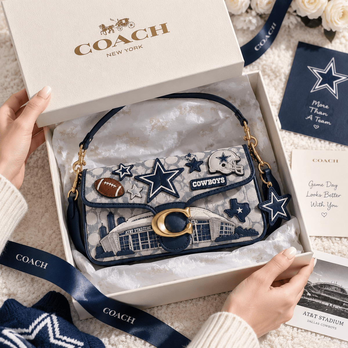 Premium DLCB Coach Shoulder Cross With Charm NPL