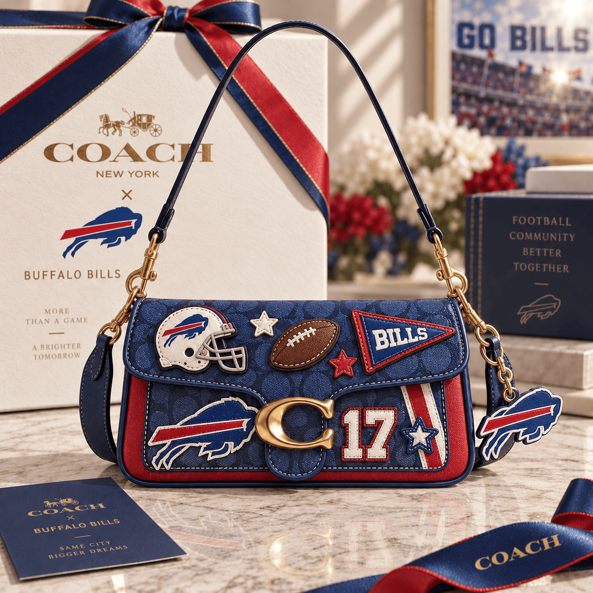 Premium BFBL Coach Shoulder Cross With Charm NPL