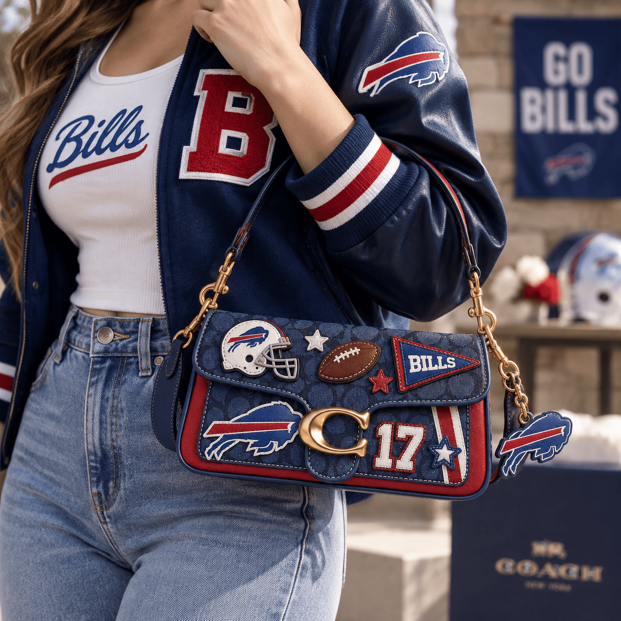 Premium BFBL Coach Shoulder Cross With Charm NPL