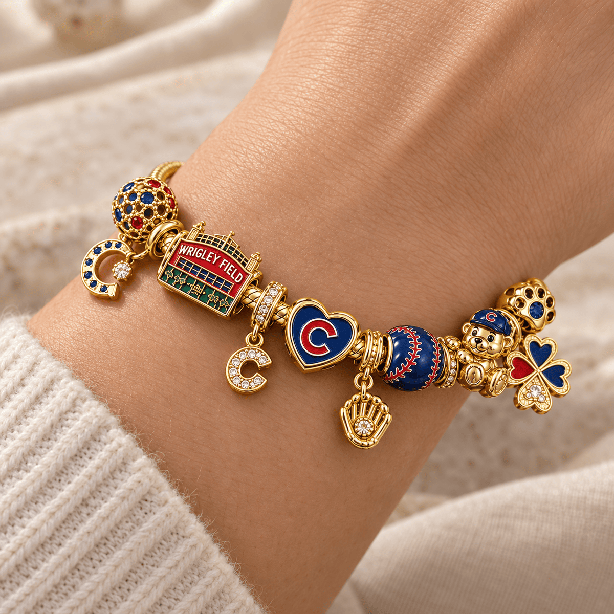 CCC Gold Charm Bracelet Set PTKL