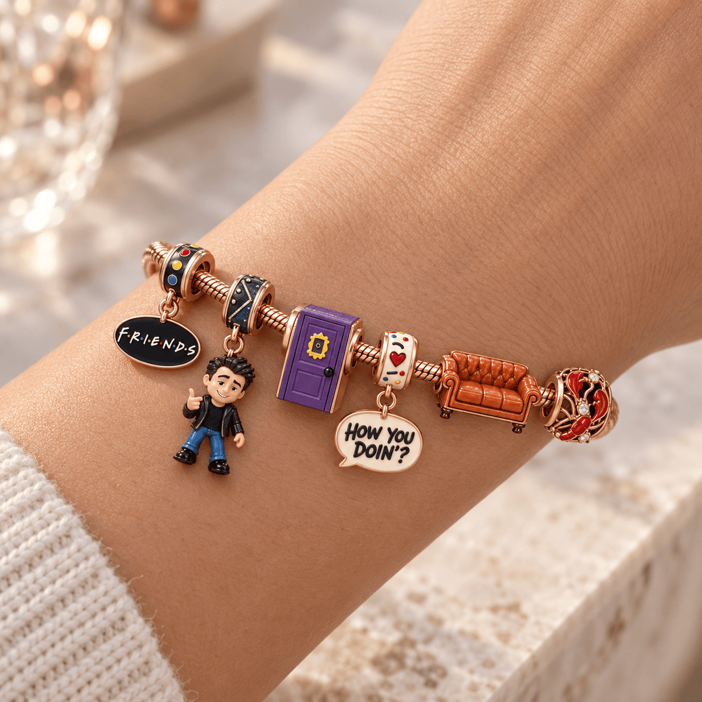 FRS Rose Gold Charm Bracelet Set HQH