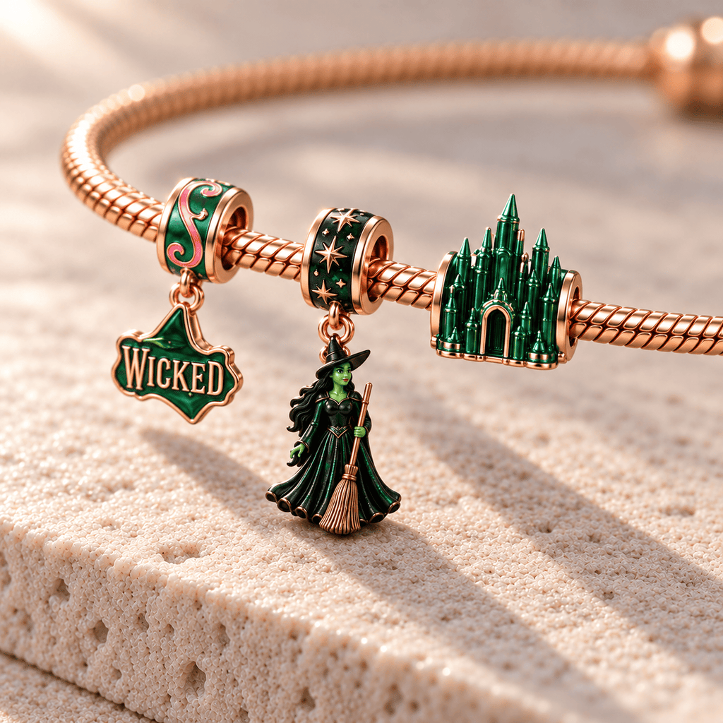 WCKD Rose Gold Charm Bracelet Set HQH