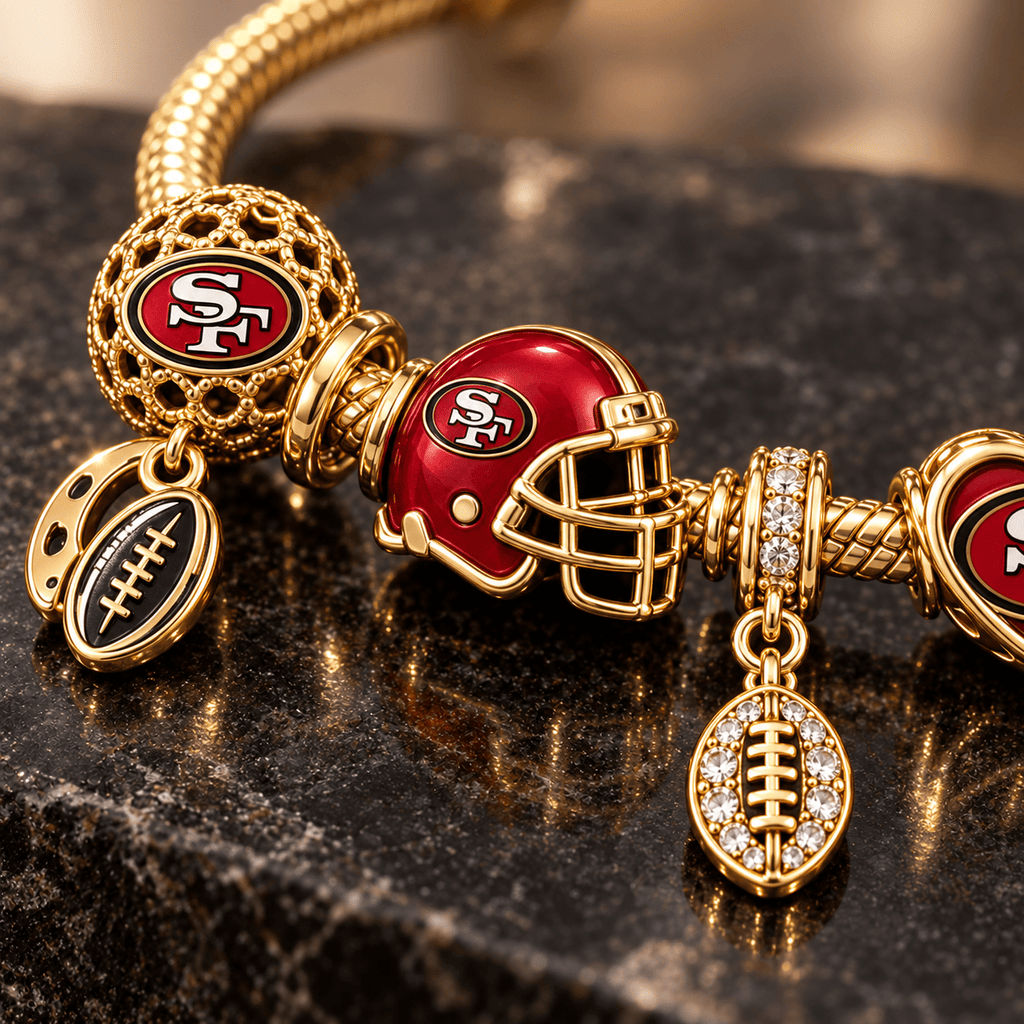 SF49 Gold Charm Bracelet Set PTKL