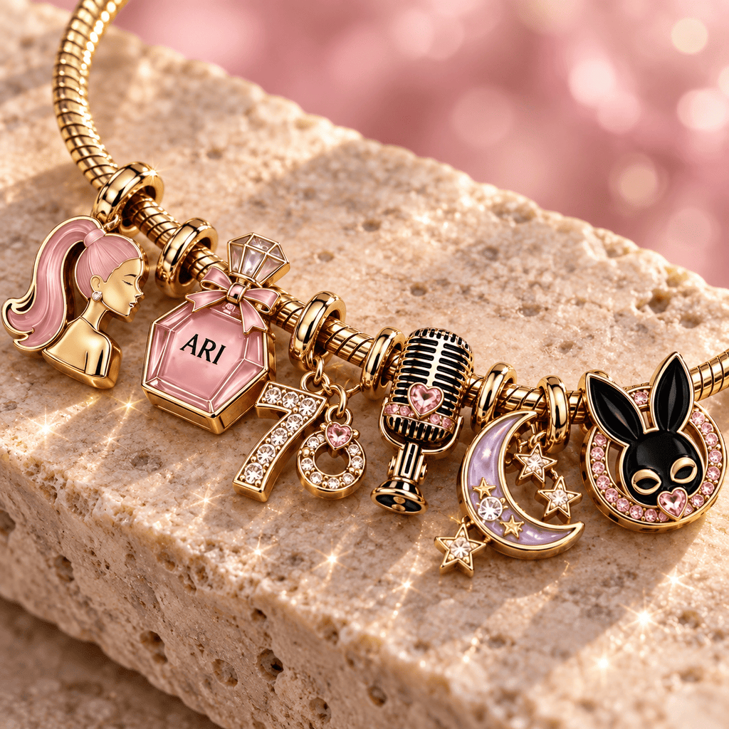 ARG Gold Charm Bracelet Set TTN