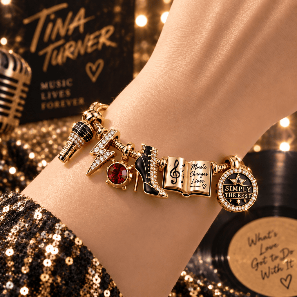 TNTN Gold Charm Bracelet Set TTN