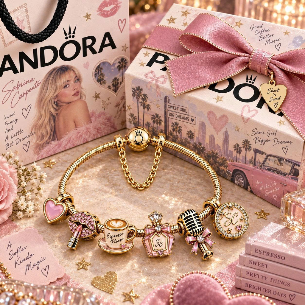 SBCP Gold Charm Bracelet Set TTN