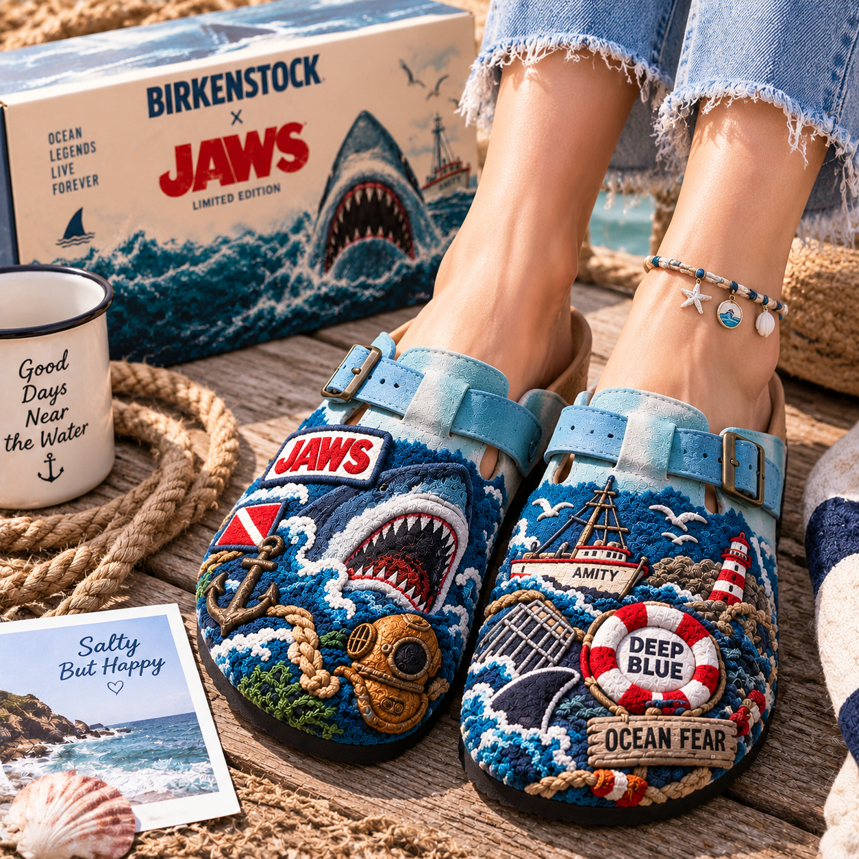 PREMIUM JAWS MINK SUEDE CLOGS TTNL