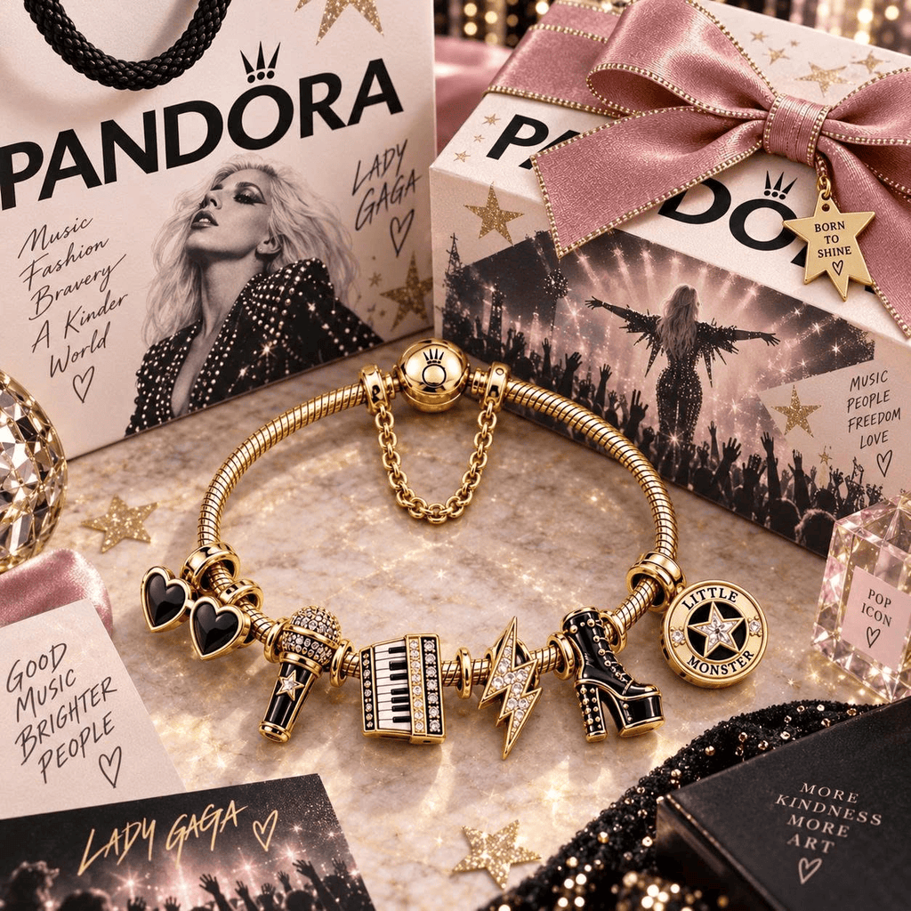 LDGG Gold Charm Bracelet Set TTN