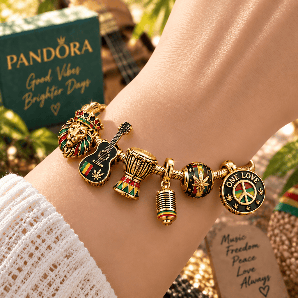 BML Gold Charm Bracelet Set TTN