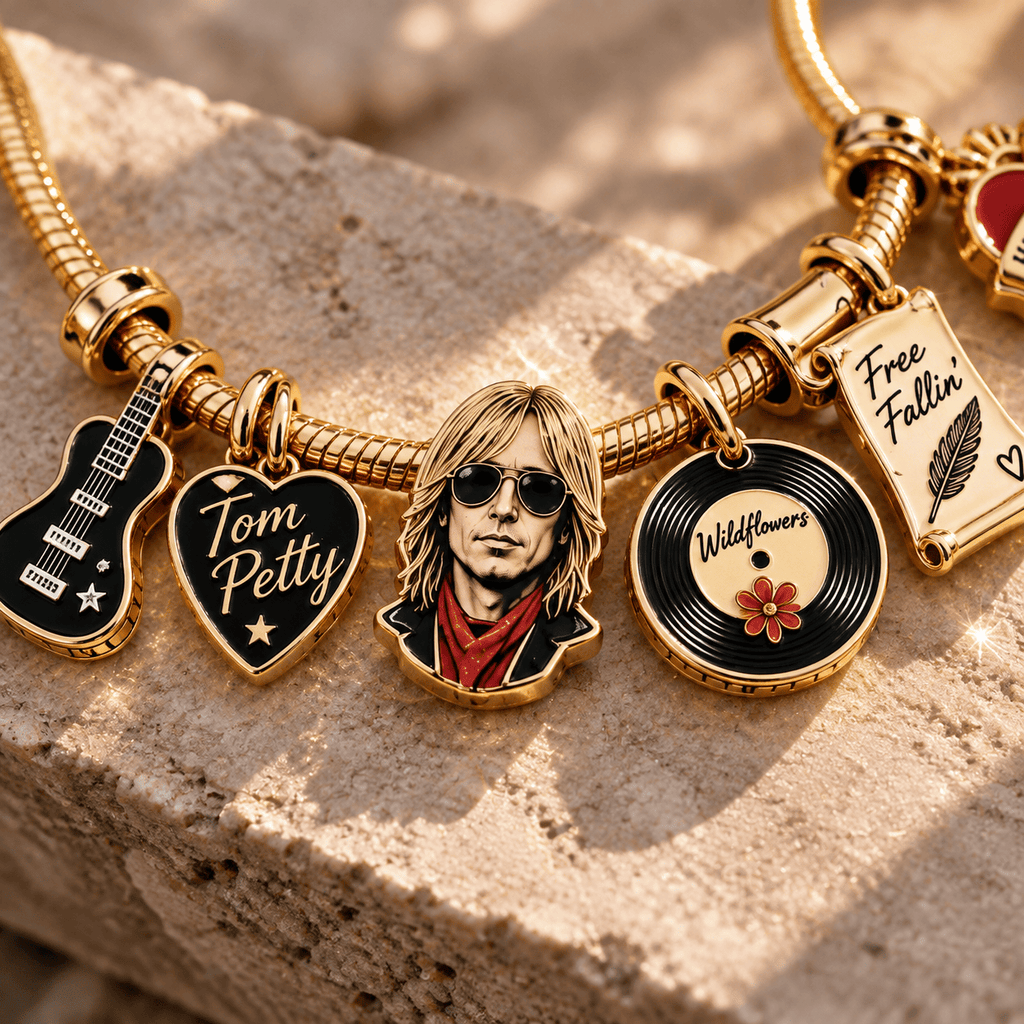 TPT Gold Charm Bracelet Set TTN