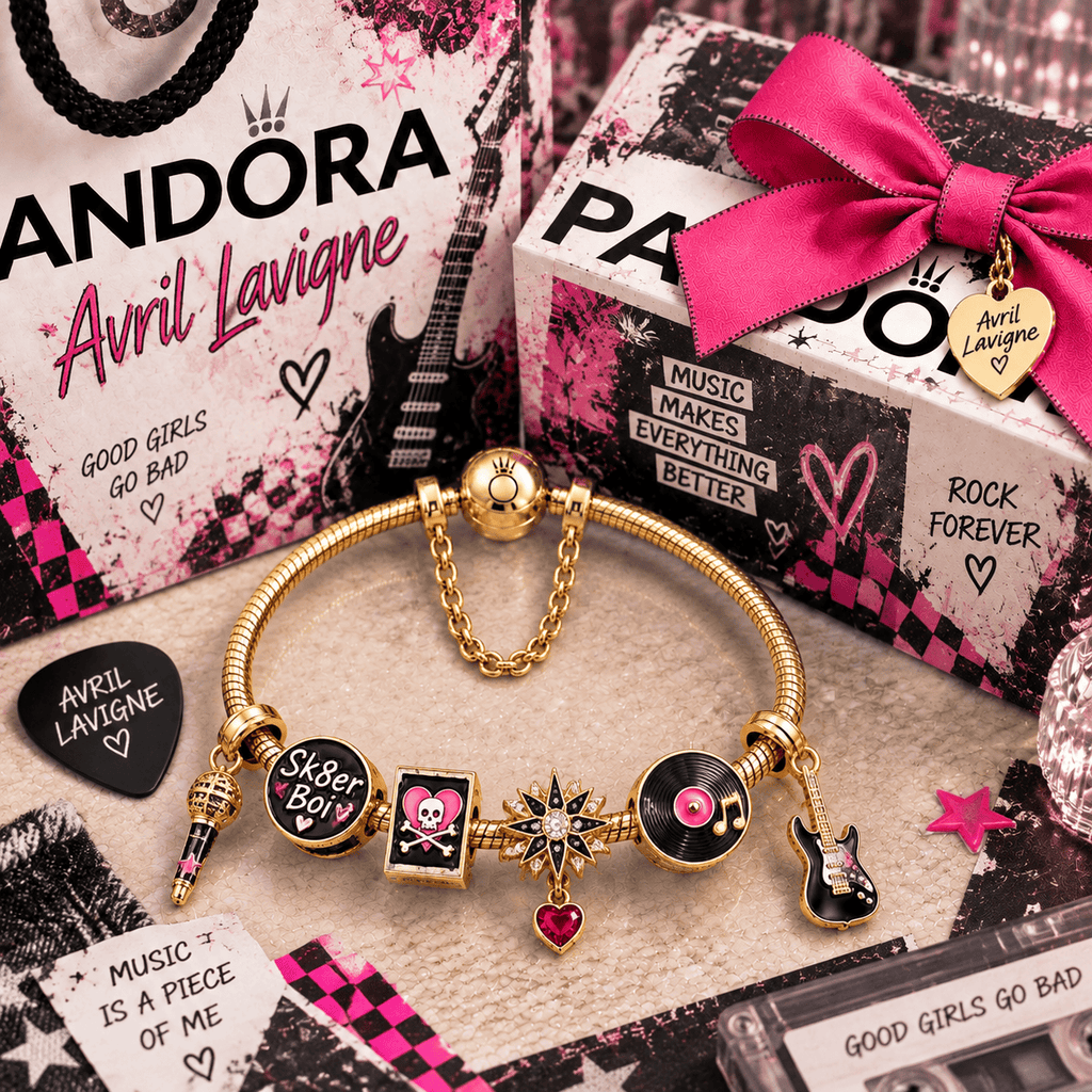 AVLV Gold Charm Bracelet Set PTT