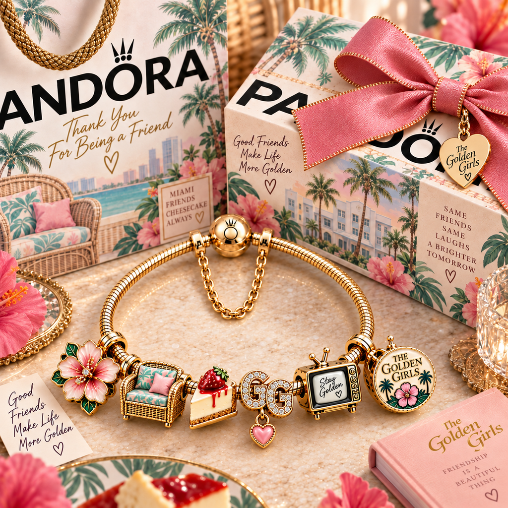 TGG Gold Charm Bracelet Set PTT