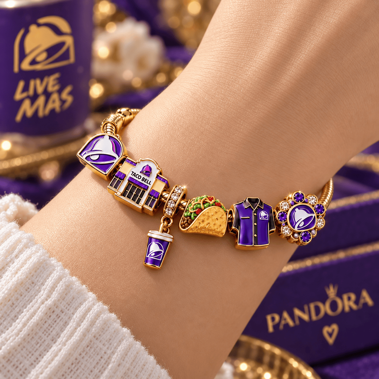 TCBL Gold Charm Bracelet Set TTN