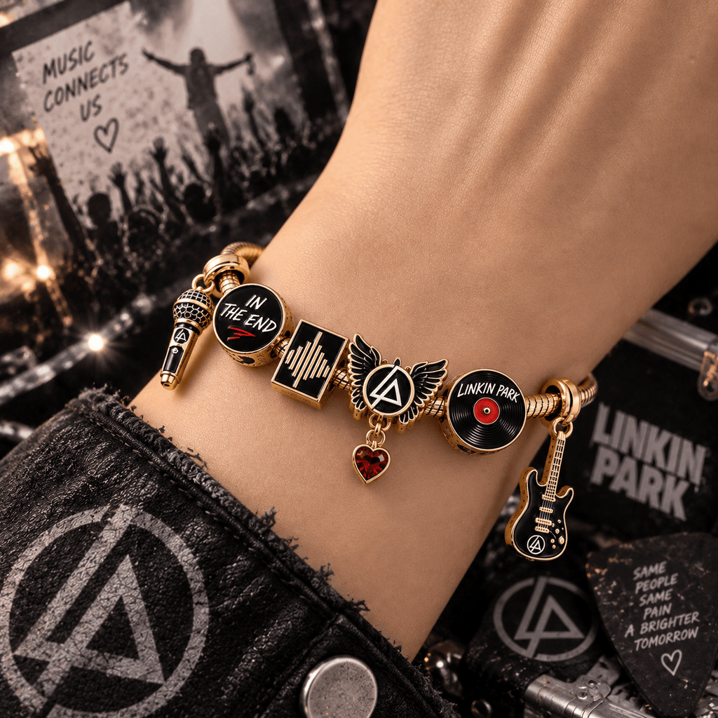 LKP Gold Charm Bracelet Set PTT