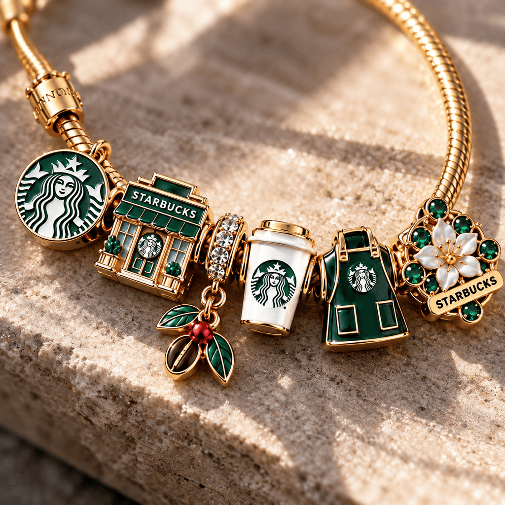 STBK Gold Charm Bracelet Set TTN