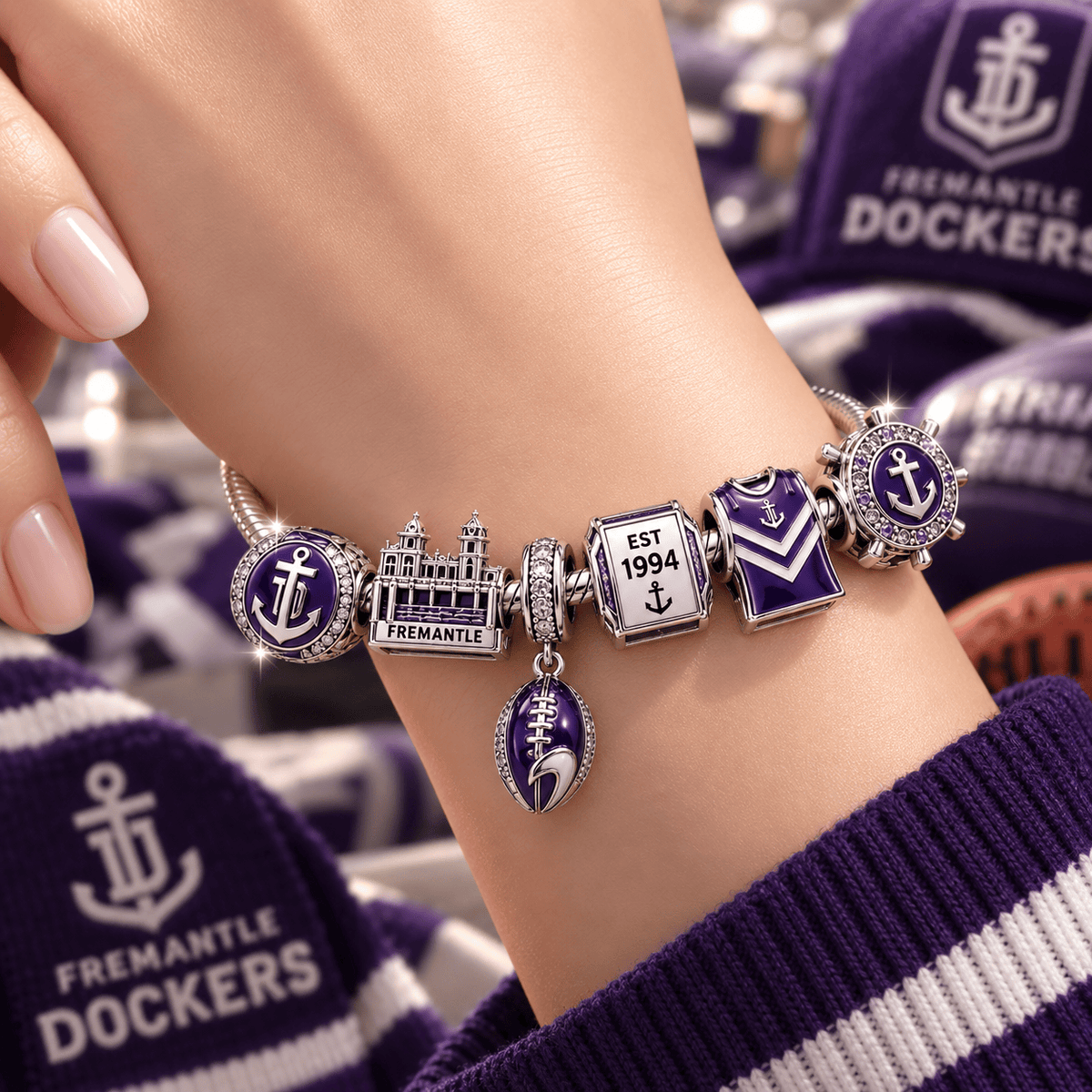 FRMT Sliver Charm Bracelet Set VTH