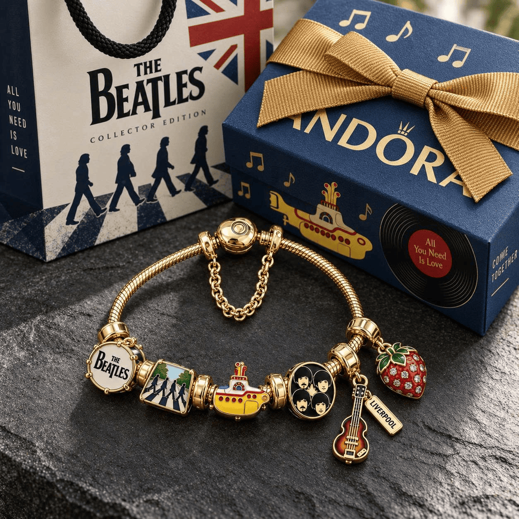 TBE Gold Charm Bracelet Set VTH