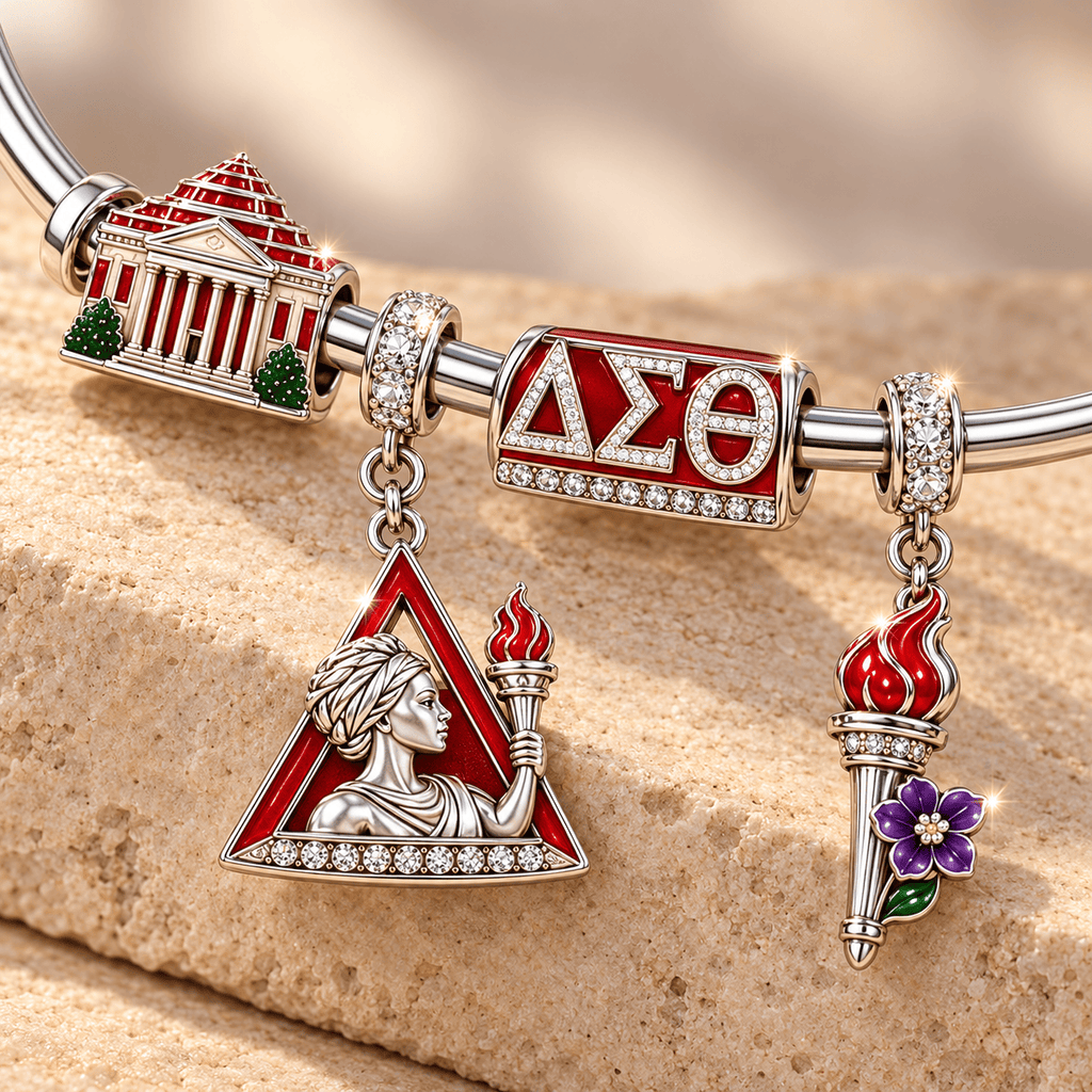 DSTT Sliver Charm Bracelet Set TMH