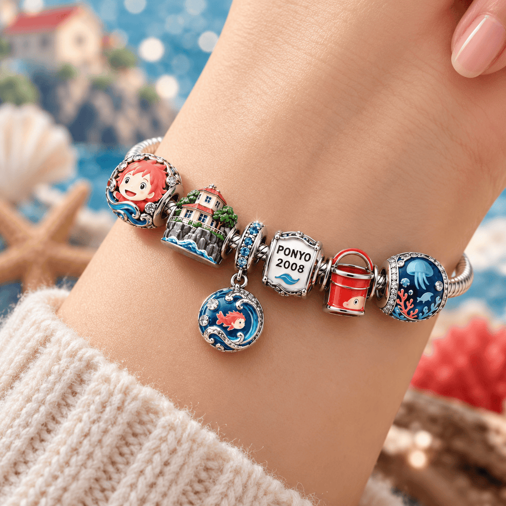 PYNO Sliver Charm Bracelet Set VTH