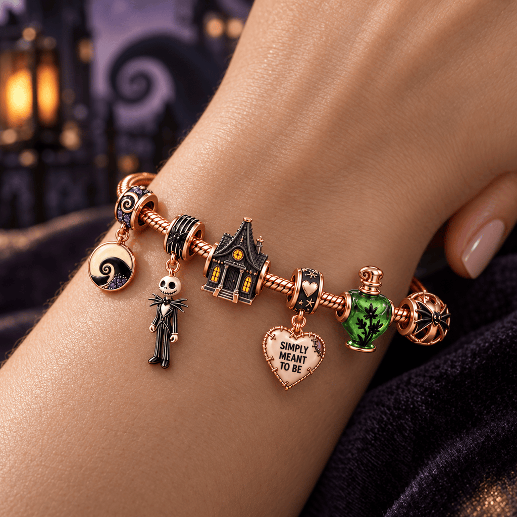 TNBC Rose Gold Charm Bracelet Set HQH
