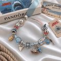 JAWS Silver Charm Bracelet Set PTKL