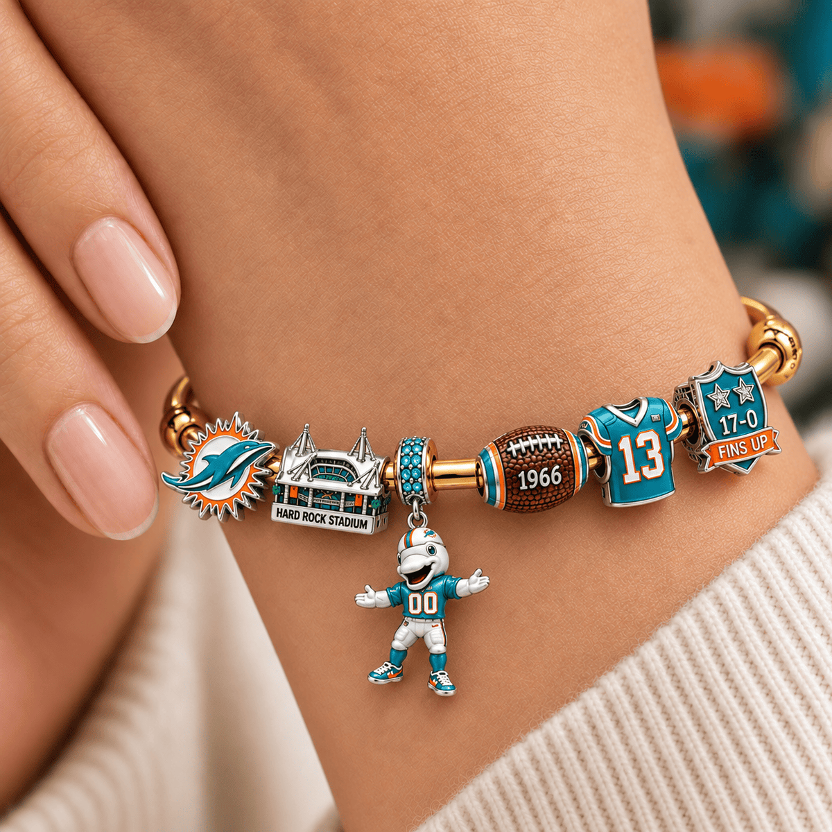 MDP Silver Charm Bracelet Set NTVA