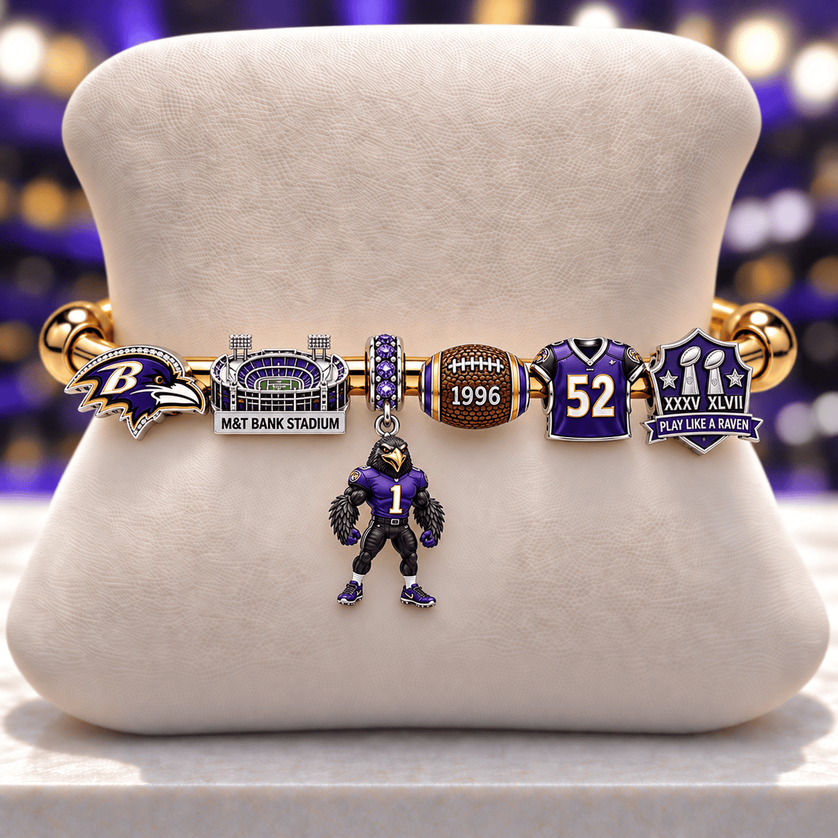 BTR Silver Charm Bracelet Set NTVA