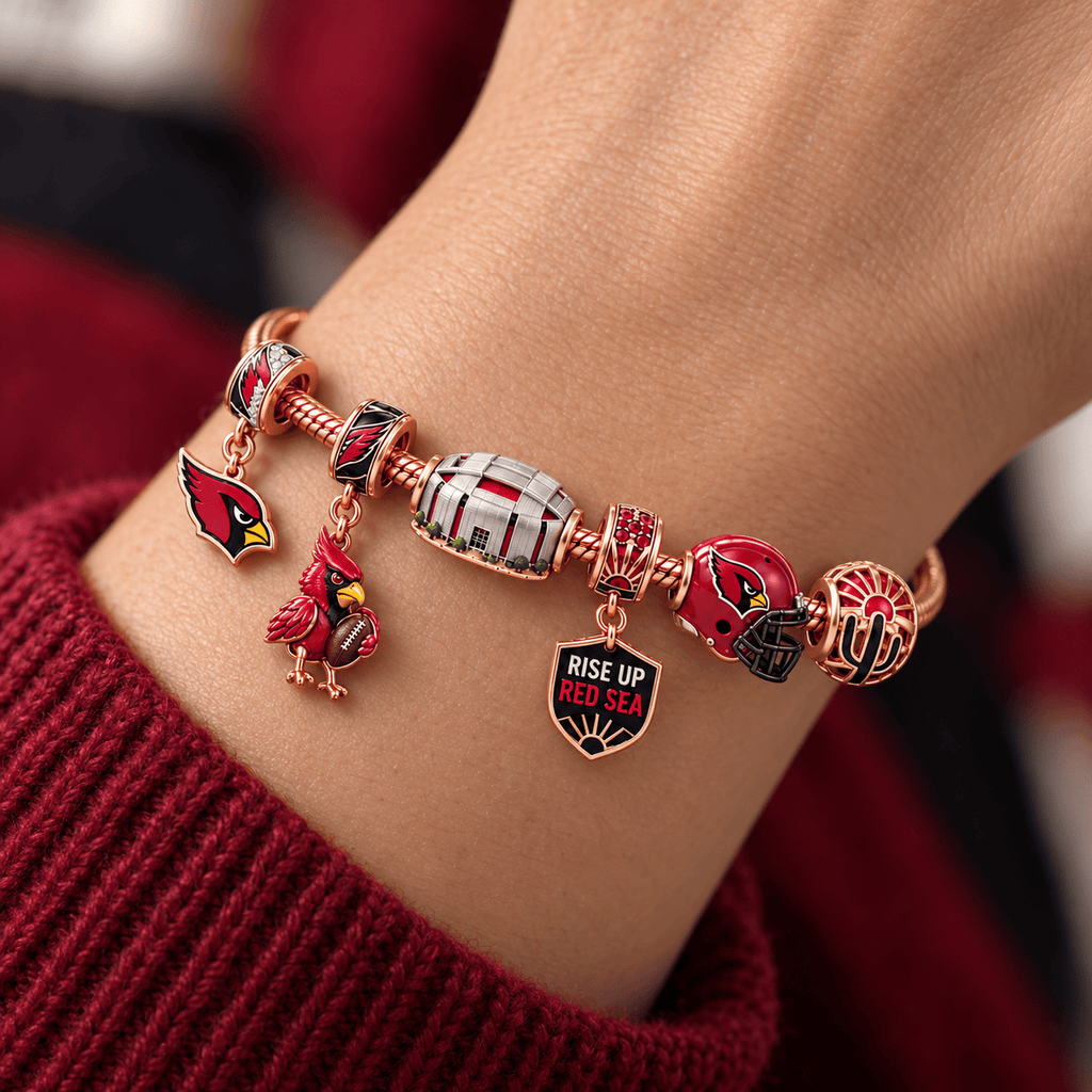 ARCD Rose Gold Charm Bracelet Set HQH