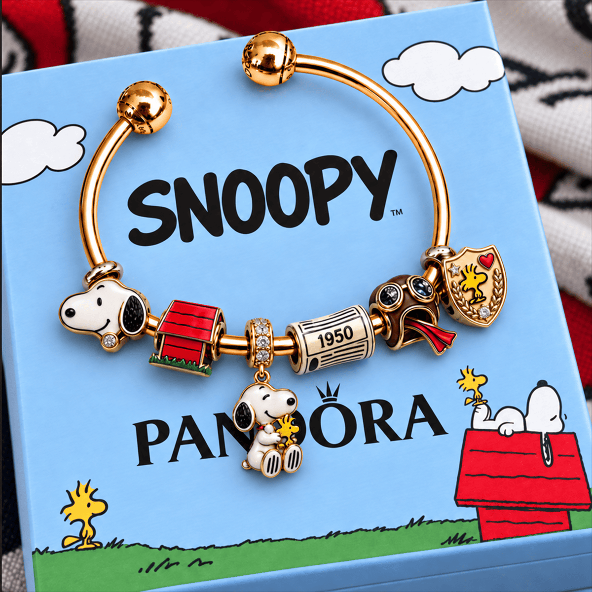SPNY Silver Charm Bracelet Set NTVA