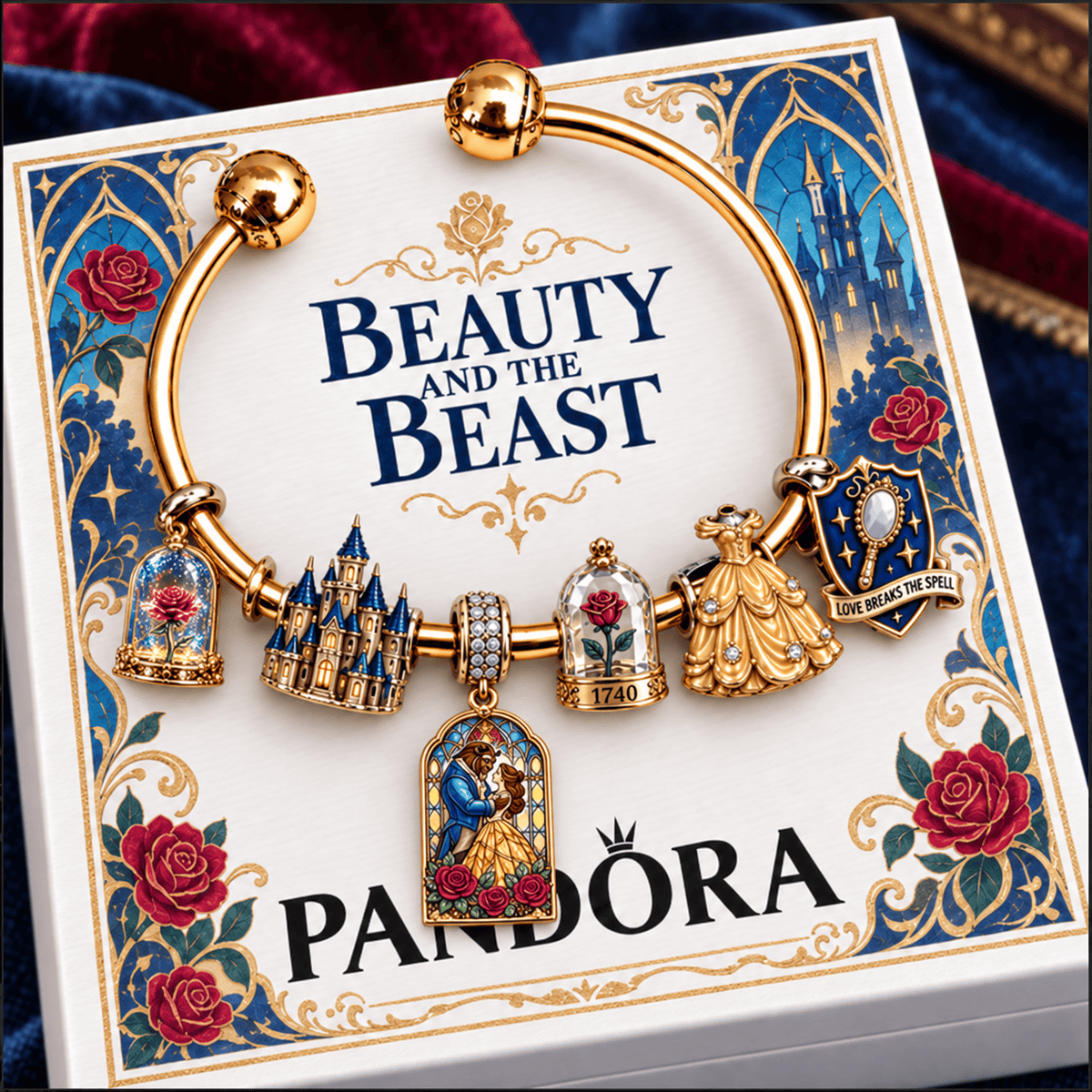 BATB Silver Charm Bracelet Set NTVA