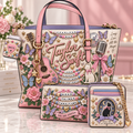 Premium TLSW Handbag Women Shoulder Bag Crossbody Wallet Set TNSM