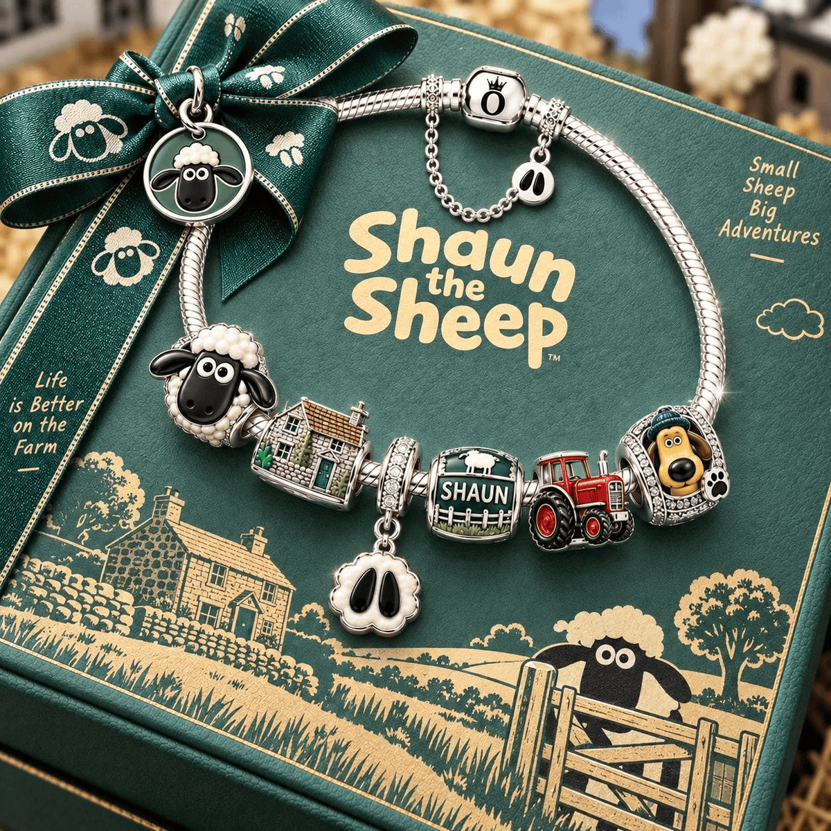 SHTS Sliver Charm Bracelet Set VTH