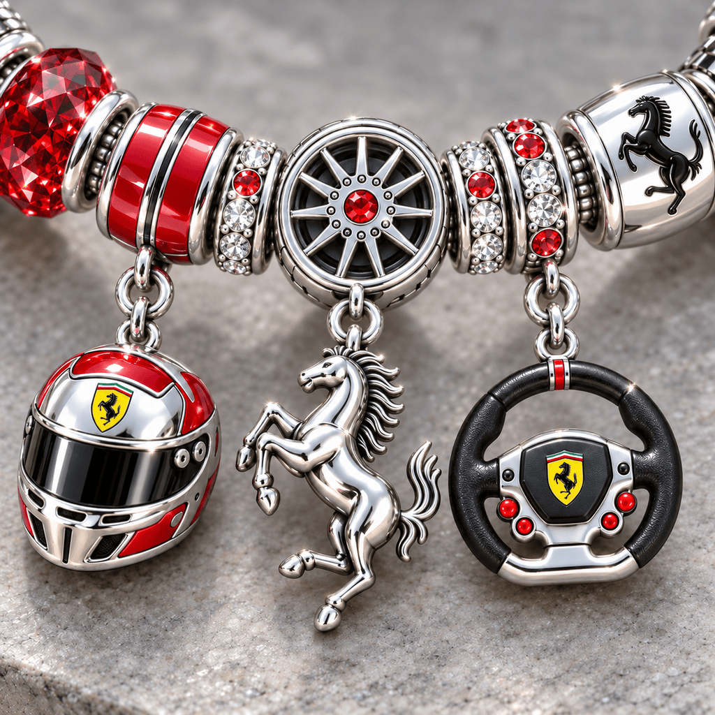 FRR Silver Charm Bracelet Set NTTB
