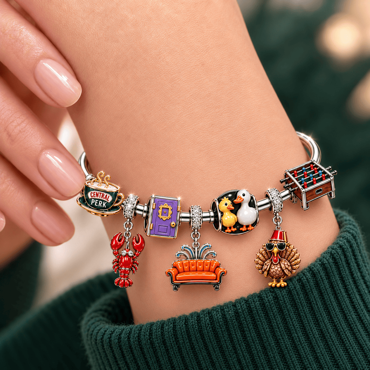 FRS Sliver Charm Bracelet Set TMH