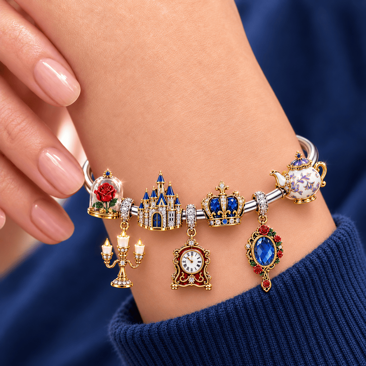 BATB Sliver Charm Bracelet Set TMH
