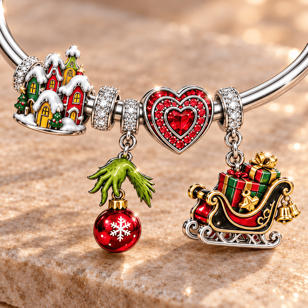 TGR Sliver Charm Bracelet Set TMH