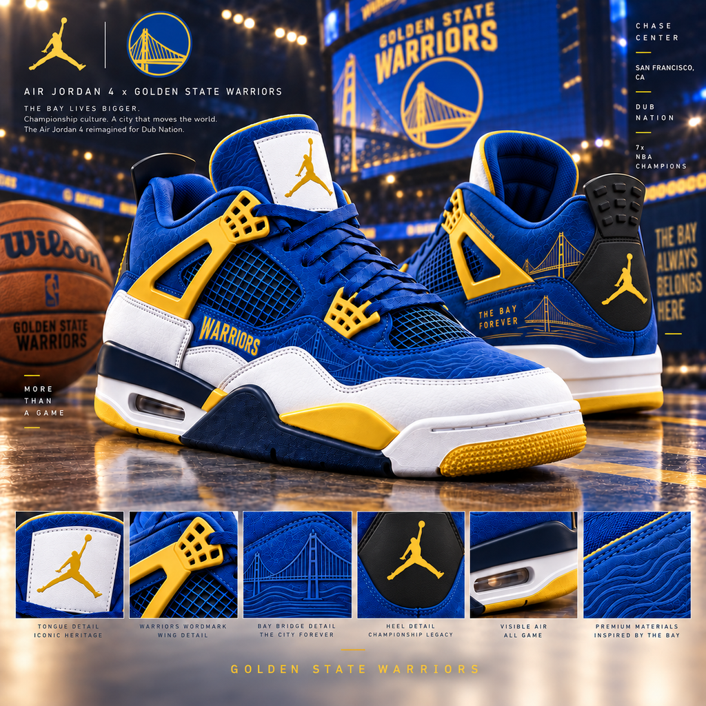 Premium GSW Jordan Shoes TNSM