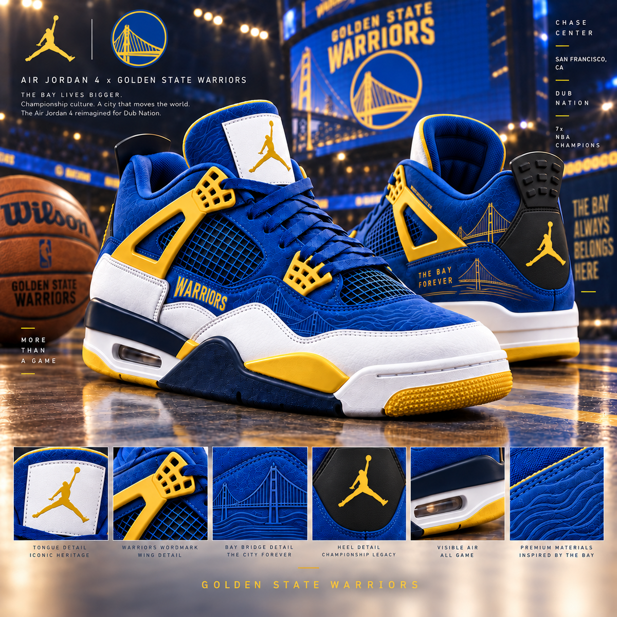 Premium GSW Jordan Shoes TNSM
