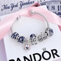 NYK Silver Charm Bracelet Set VTH