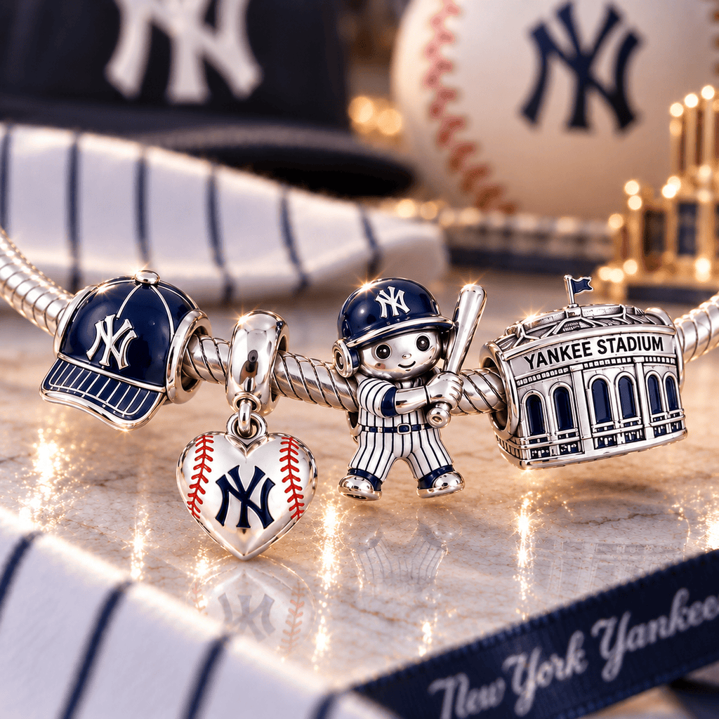 NYK Silver Charm Bracelet Set VTH