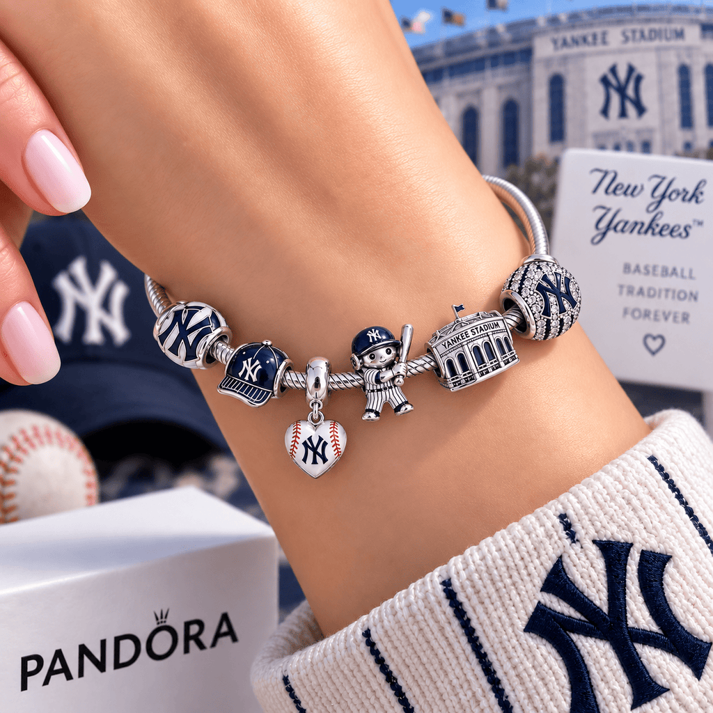 NYK Silver Charm Bracelet Set VTH