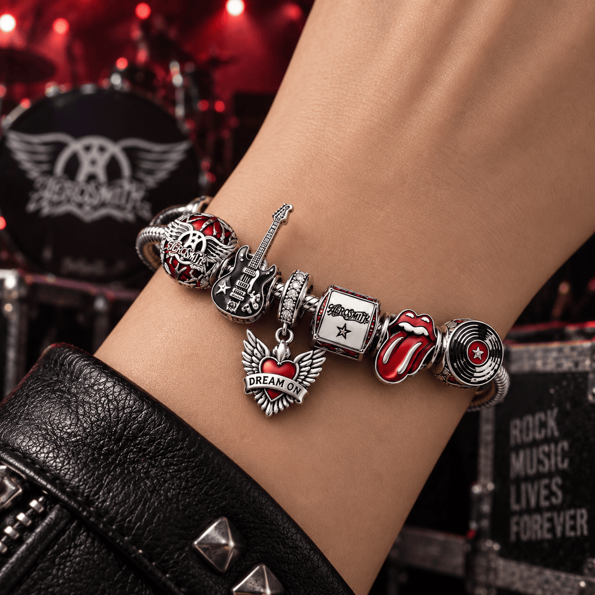 AER Silver Charm Bracelet Set PTT