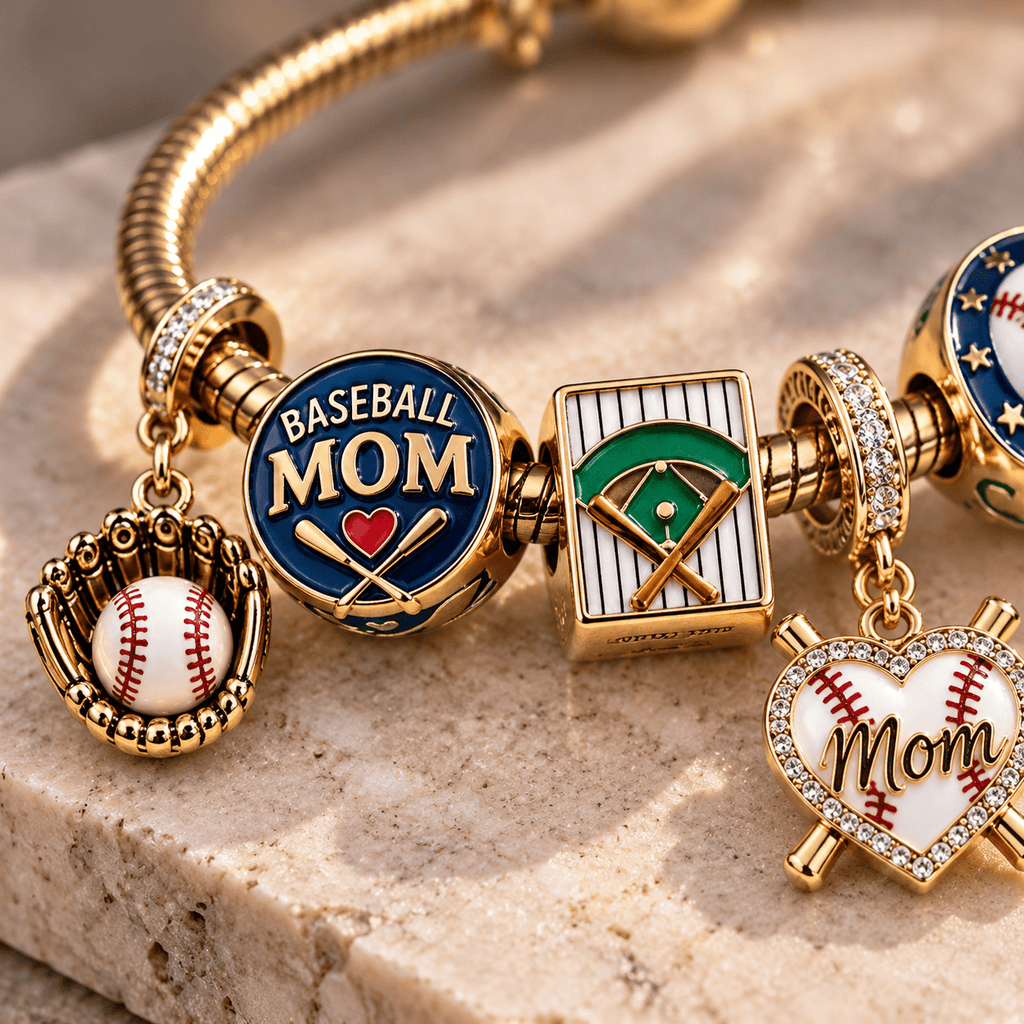 BBM Gold Charm Bracelet Set TTN