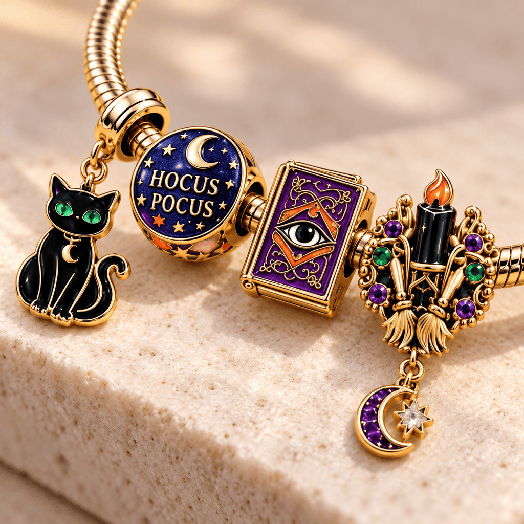HCPC Gold Charm Bracelet Set TTN