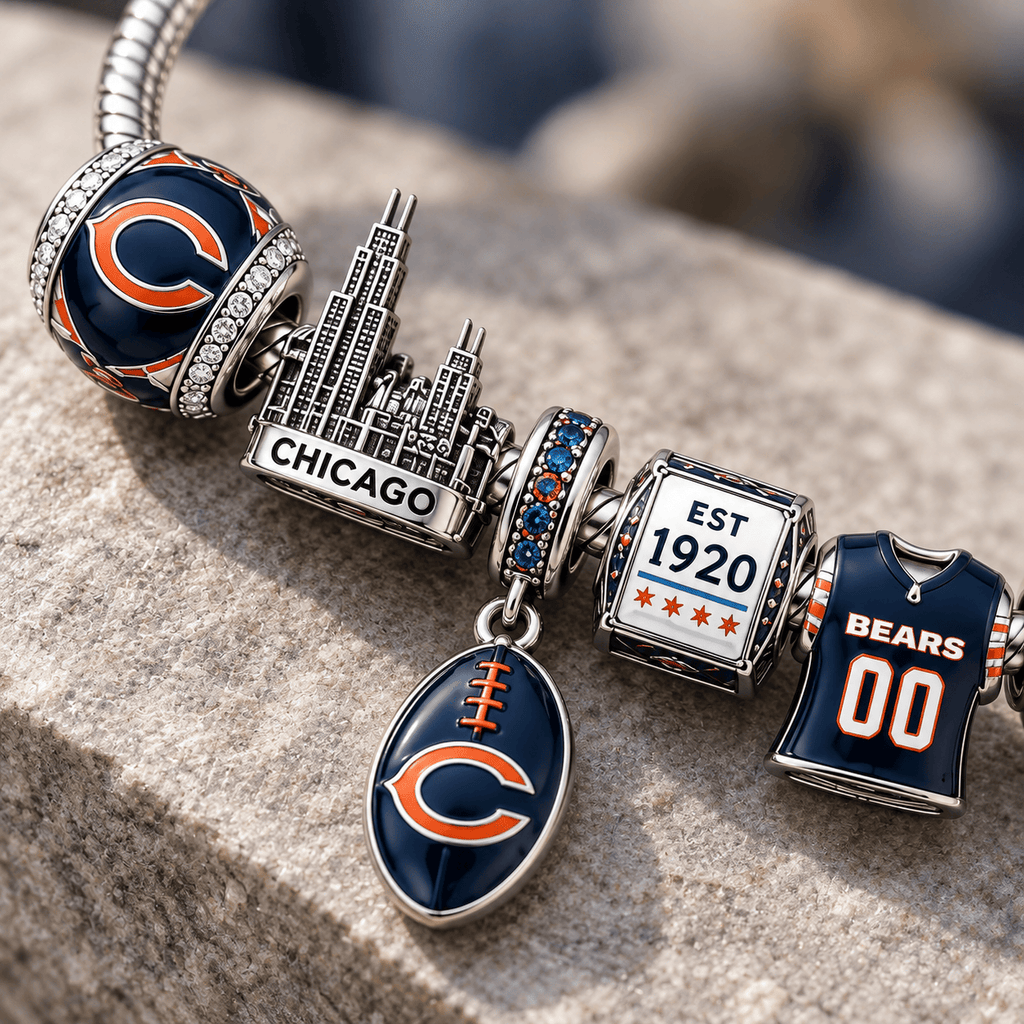CCB Silver Charm Bracelet Set PTT
