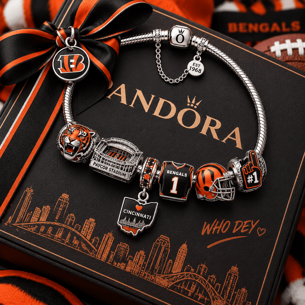 CCBG Silver Charm Bracelet Set PTT